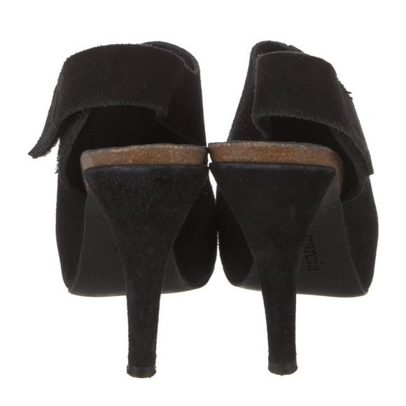 PEDRO GARCIA black open toe platform sling back stiletto sandals. 8.5 - Picture 6 of 8